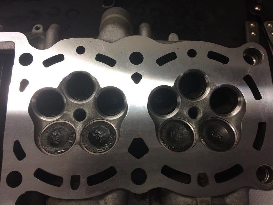 Culasse Yamaha XJR après intervention, atelier MoteK